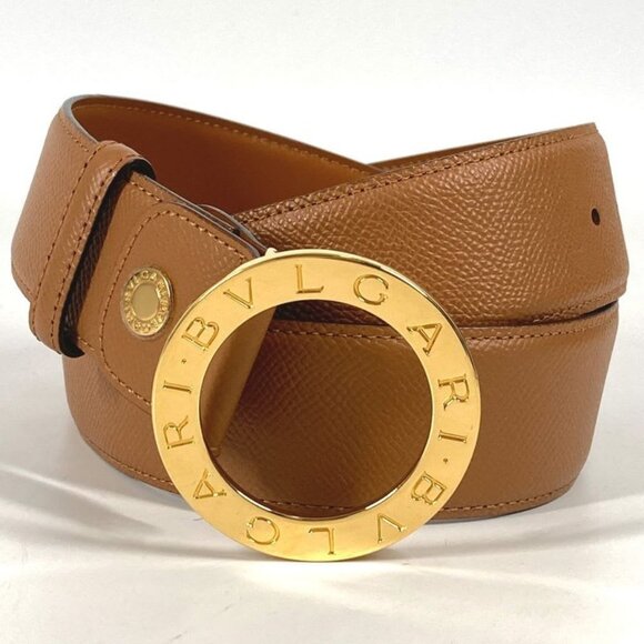 Bvlgari Belt Bvlgari Logo Leather Brown main image 9